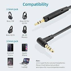 Mr Rex 5ft Replacement Aux Cable with Mic & Remote
