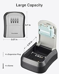 Puroma Key Lock Box Combination Lockbox