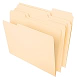 Pendaflex File Folders, Letter Size, 1/3 Cut, Manila, 100 per Box (752 1/3)