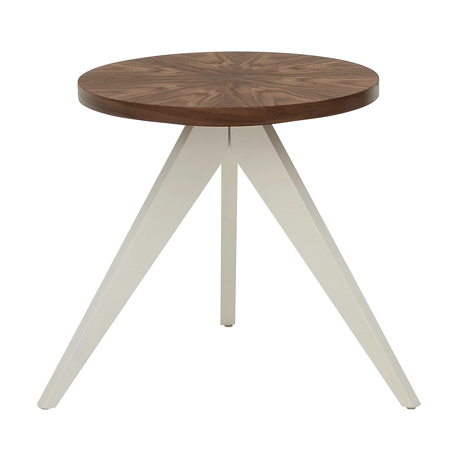 Living Moments 2182405501 Tablet Beistelltisch Nussbaum 45 X 45 X 45 Cm Beine Weiss Sidra Hospital