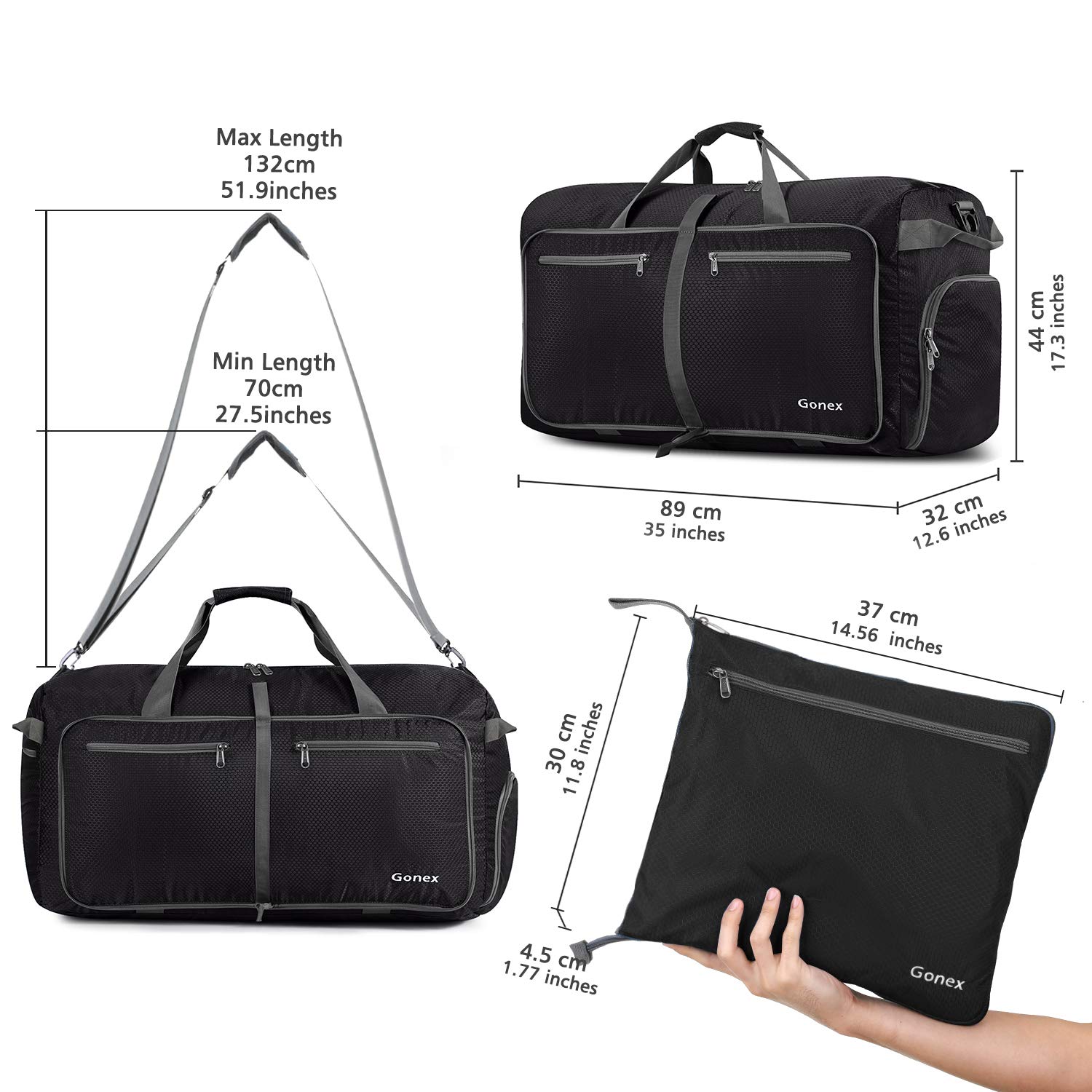 extra large duffle bag womens