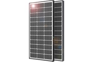 JJN 200 Watt Solar Panels 2 100 Watt 9BB 12 Volt Monocrystalline Solar Module Solar Panels with Half Cut Cells for RV Home Boat and Other Off Grid System