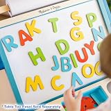 Melissa & Doug 52 Wooden Alphabet Magnets in a Box Uppercase & Lowercase Letters view 7