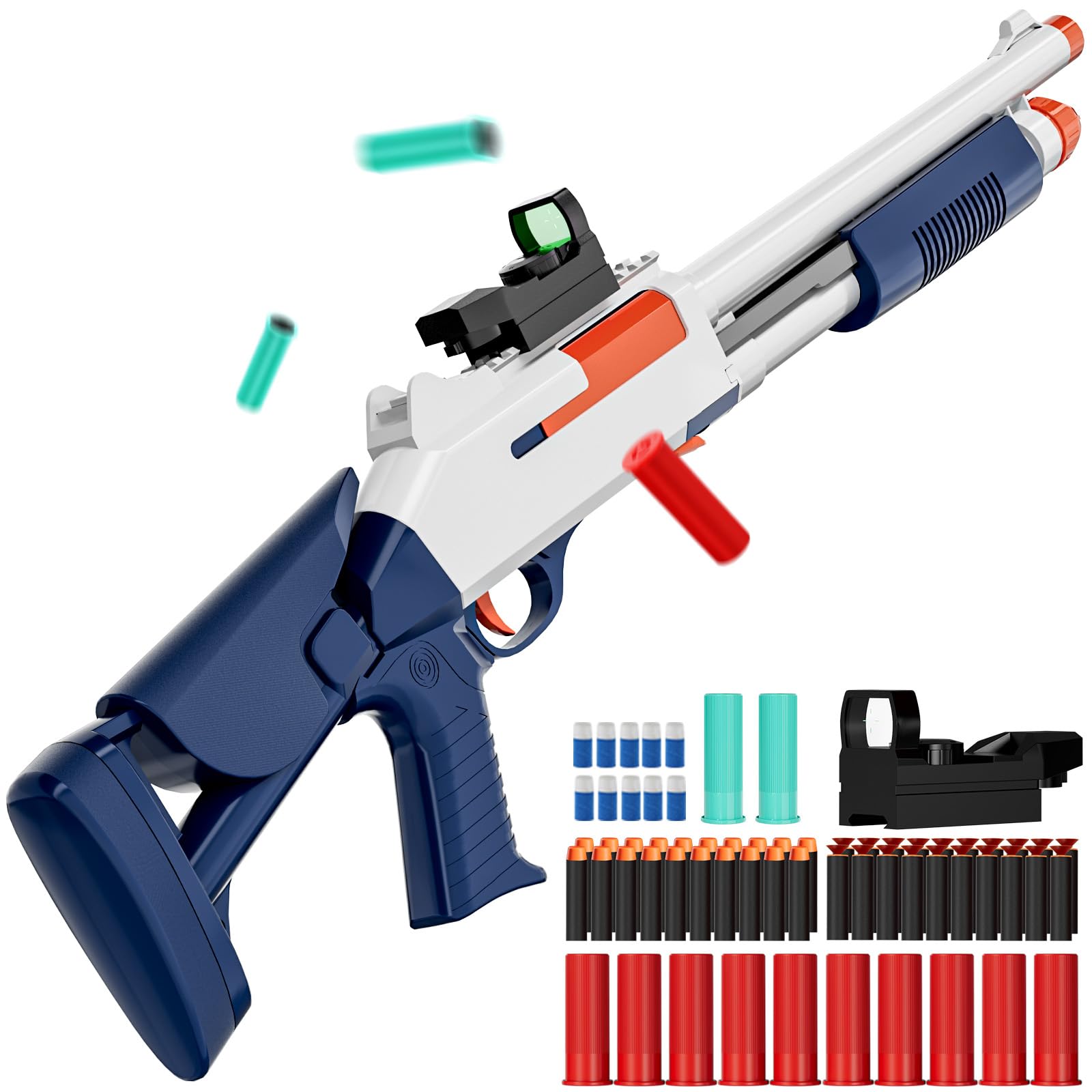 Photo 1 of Toy  Models Foam Blasters (33-Inch) Soft Bullet Shotgun,Empty Shell Ejecting Design [with10 Shell 40 Soft Darts] Perfect for Indoor and Outdoor Play