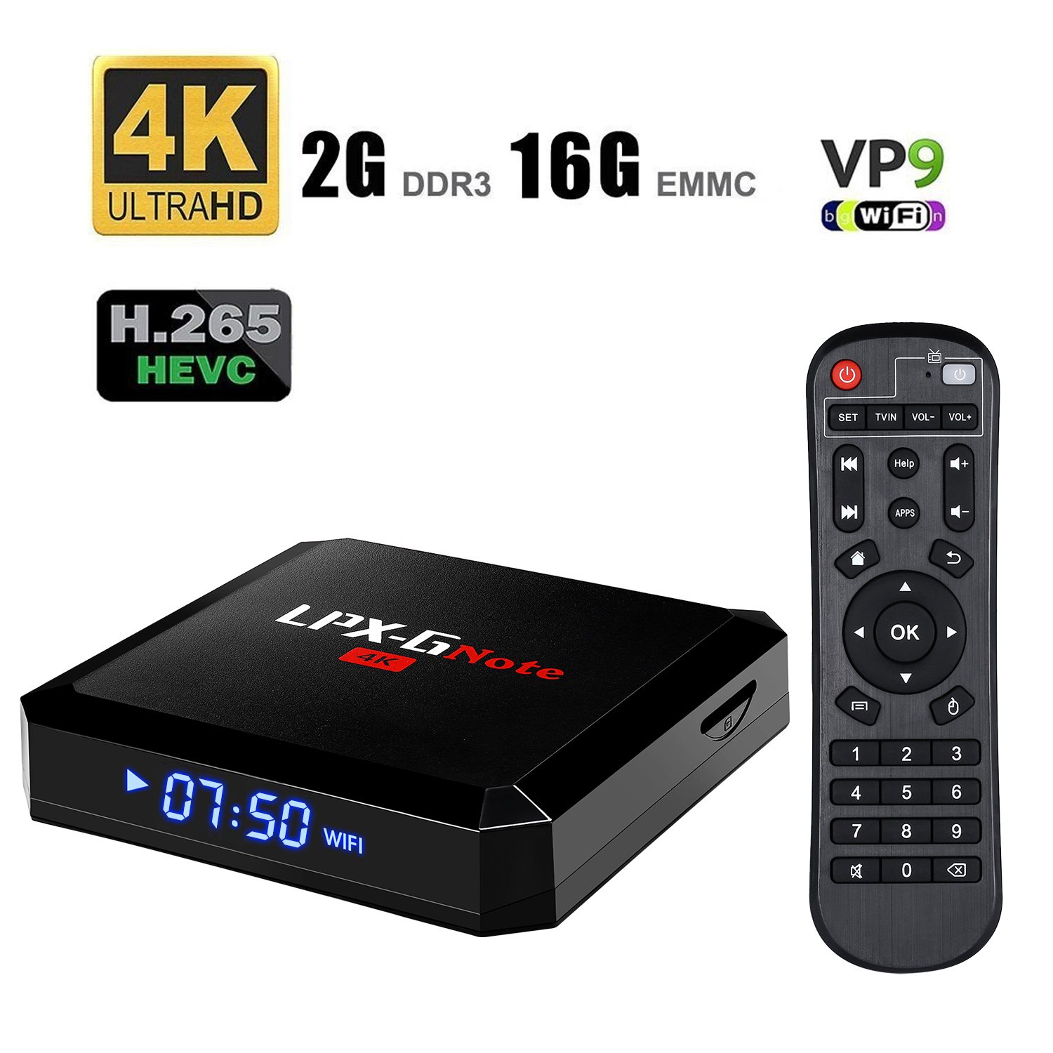 LPX G caja GB  GB BT  Android  TV Box