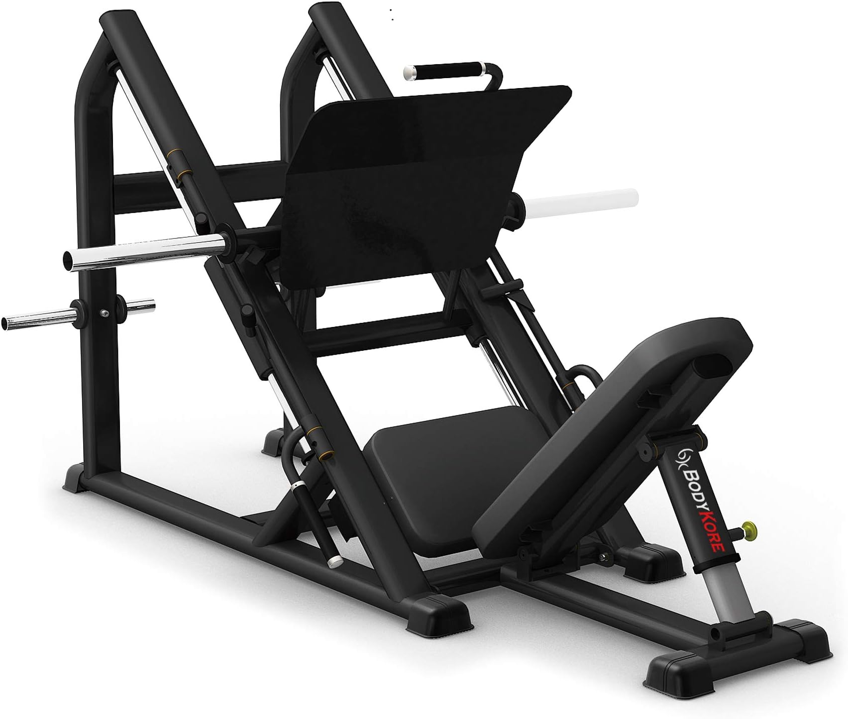 Bodykore 45 Degree Commercial Leg Press- Plate Loaded Club Series- Model G274 (Black)