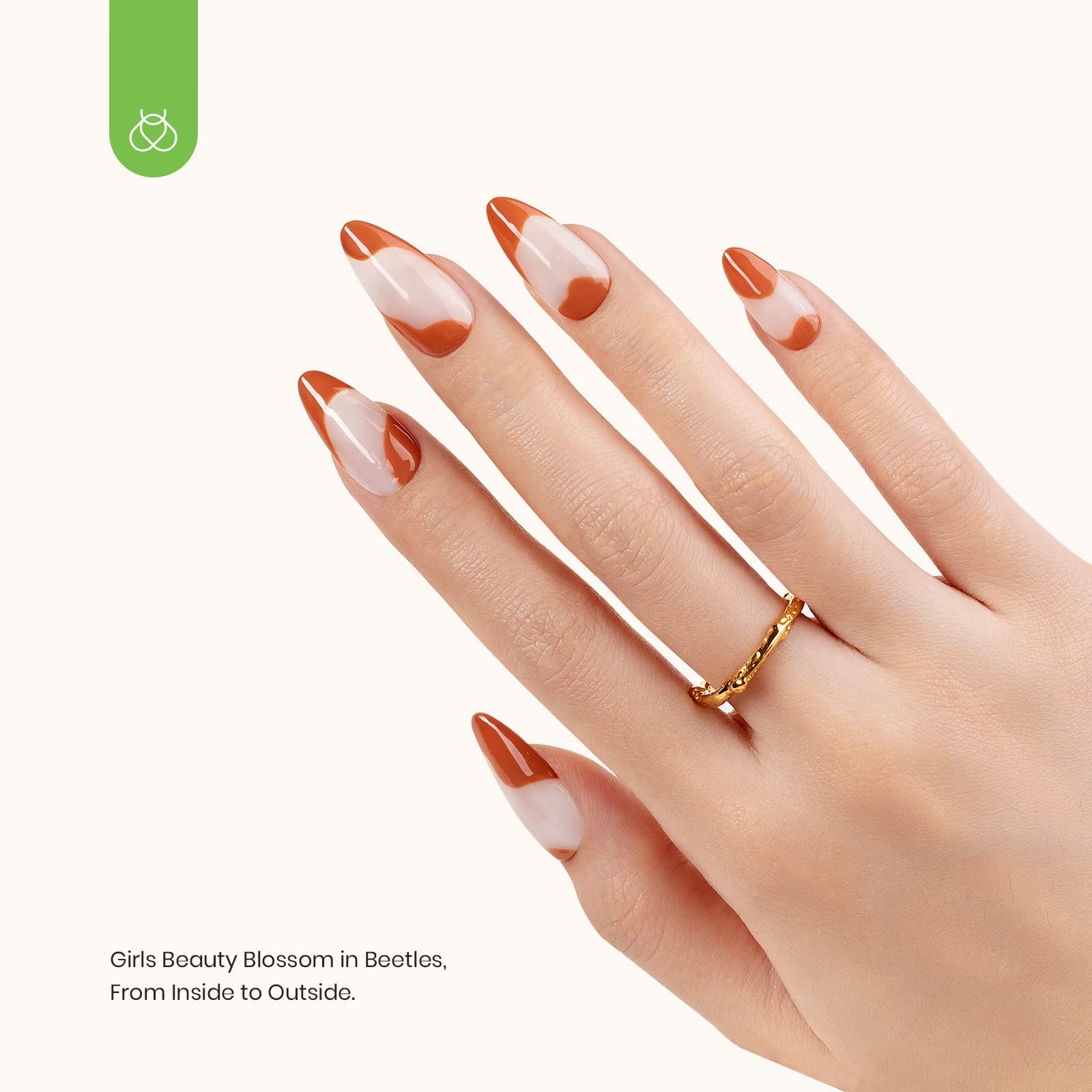 Beetles 3 Pcs Gel No Wipe Base Top Coat & Builder Set, Shine Finish and Long Lasting, Soak Off LED Transparent Building Strengthener Hard Gel for Nail Art - Image 8