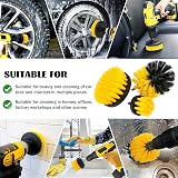 Aongray 4 Pack Drill Brush Set 1/4 Inch Hex Power Scrubber Attachments view 3