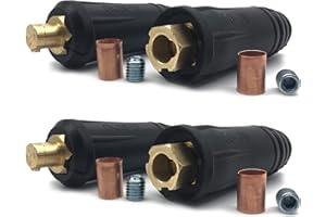 RX WELD Welding Cable Quick Connector Pair DINSE-Style (300Amp-400Amp (#1-2/0) 50-70 SQ-MM 2-set)