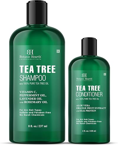 Botanic Hearth Tea Tree Shampoo 237 ml and Conditioner 118 ml