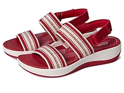 Clarks Women's Casual Sandal, Cherry, 11