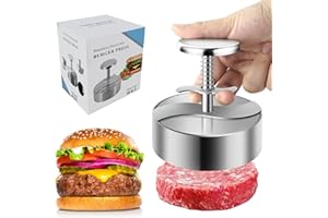 TIANTOU Burger Press, Adjustable Hamburger Meat Press, 304 Stainless Steel Non Stick Patty Press, BPA Free, Suitable for Beef