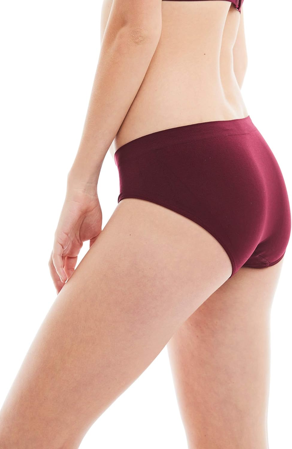 Kalon 6 Pack Women's Hipster Brief Nylon Spandex Underwear: Clothing