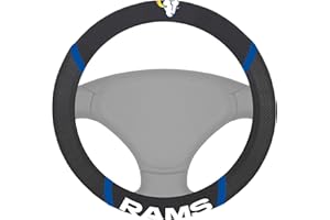 FANMATS 21379 Los Angeles Rams Embroidered Steering Wheel Cover