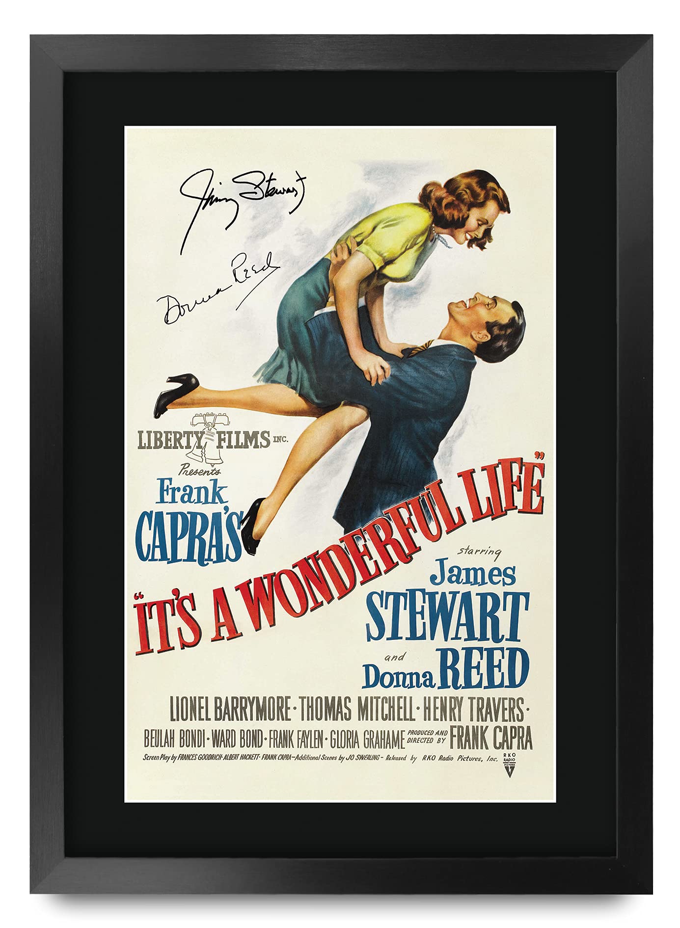 HWC Trading It's a Wonderful Life Gifts Printed Poster Signed Autograph Picture for Movie Memorabilia Fans - A3 Framed