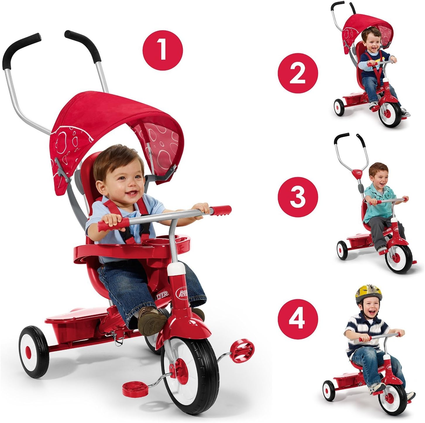 red rider 4 in 1 tricycle