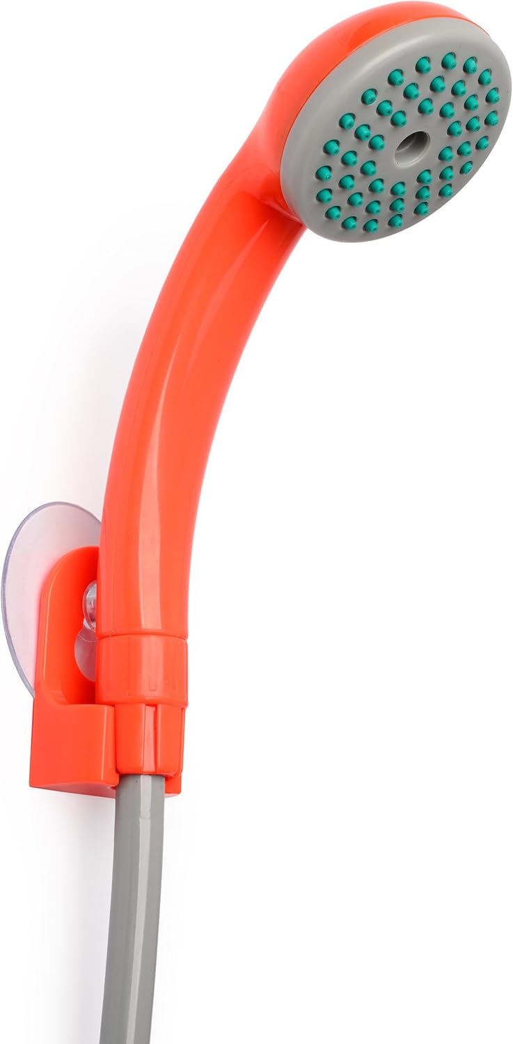 Ivation Portable Outdoor Shower, Battery Powered - Compact Handheld Rechargeable Camping Showerhead - Pumps Water from Bucket Into Steady, Gentle Shower Stream : Sports & Outdoors