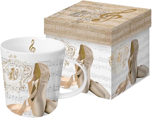 PPD Juego de Taza Cafe Desayuno con Caja Regalo Concierto Ballet 0,35l.: Amazon.es: Hogar