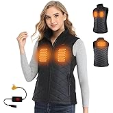 Smarkey Heated Vest for Women with 9V Heated Jacket Battery Step-Up Adapter Charger Cable USB-C, Puffer Classic Warming Vest