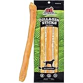 Redbarn Pet Products All-Natural Large 12" Beef Collagen Sticks for Dogs - Long Lasting Low-Odor Alternative to Traditional Rawhide & Bully Sticks - Supports Healthy Joints, Skin, & Coat - 3 Pack