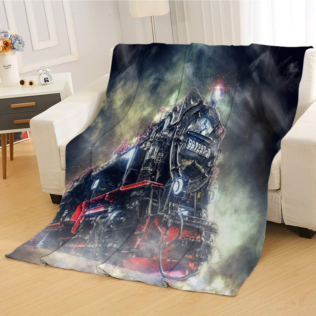 RLDSESS Black Weighted Blanket, Throw Blankets for Couch