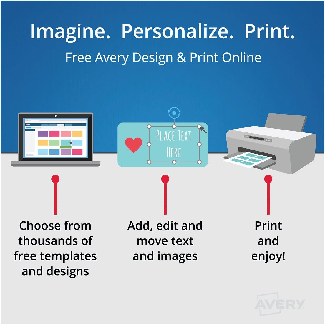 Avery File Folder Labels, Laser and Inkjet Printers, 1/3 Cut, White, Pack of 252 (05202) : Office Products