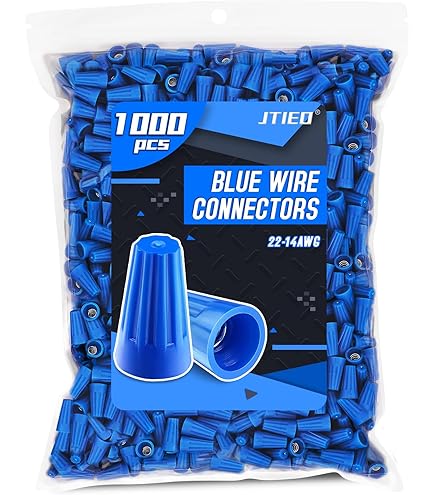 1000 pcs Blue Screw on Wire Connectors Twist-On Easy Screw Pack