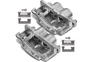 ANGYMECK 2x Brake Caliper Assembly for GMC Savana 1500 2500 Sierra 1500 2500 for Chevrolet Silverado 1500 2500 3500 for Cadillac 2000-2013 Left and Right with 4 Wheel Disc 18-B4728, 18-B4729