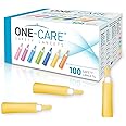 MediVena ONE-Care Safety Lancets, Contact-Activated, 21G x 2.4mm, 100/bx, Sterile, Single-Use, Preloaded, Gentle for Comfortable Testing