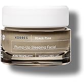 KORRES Black Pine 4D Bio-ShapeLift Plumping Night Cream, Firming Face Moisturizer for Women & Men, Overnight Hydration Cream for Smoother-Looking Skin, Vegan Skincare, Dermatologist-Tested, 1.35 Fl Oz