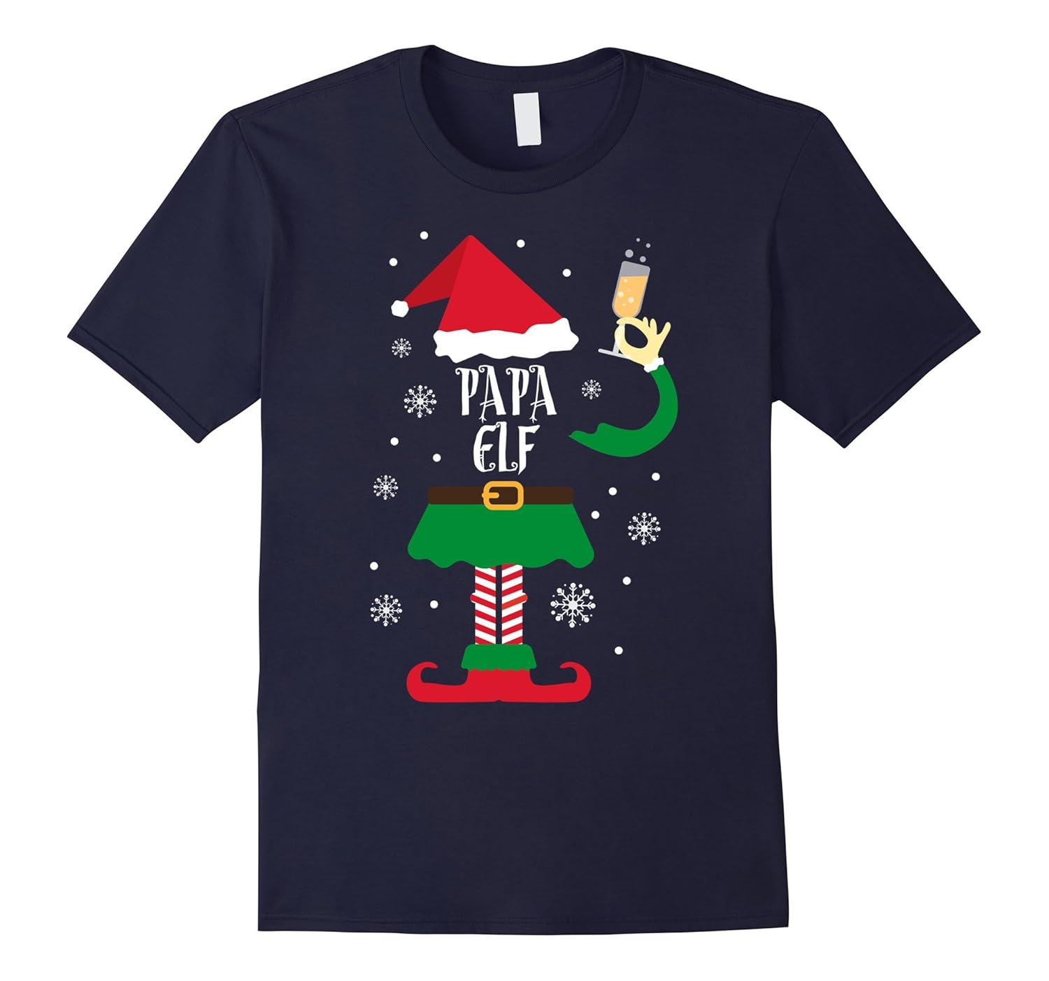 Papa ELF Christmas Gift C3 T-shirt-ANZ