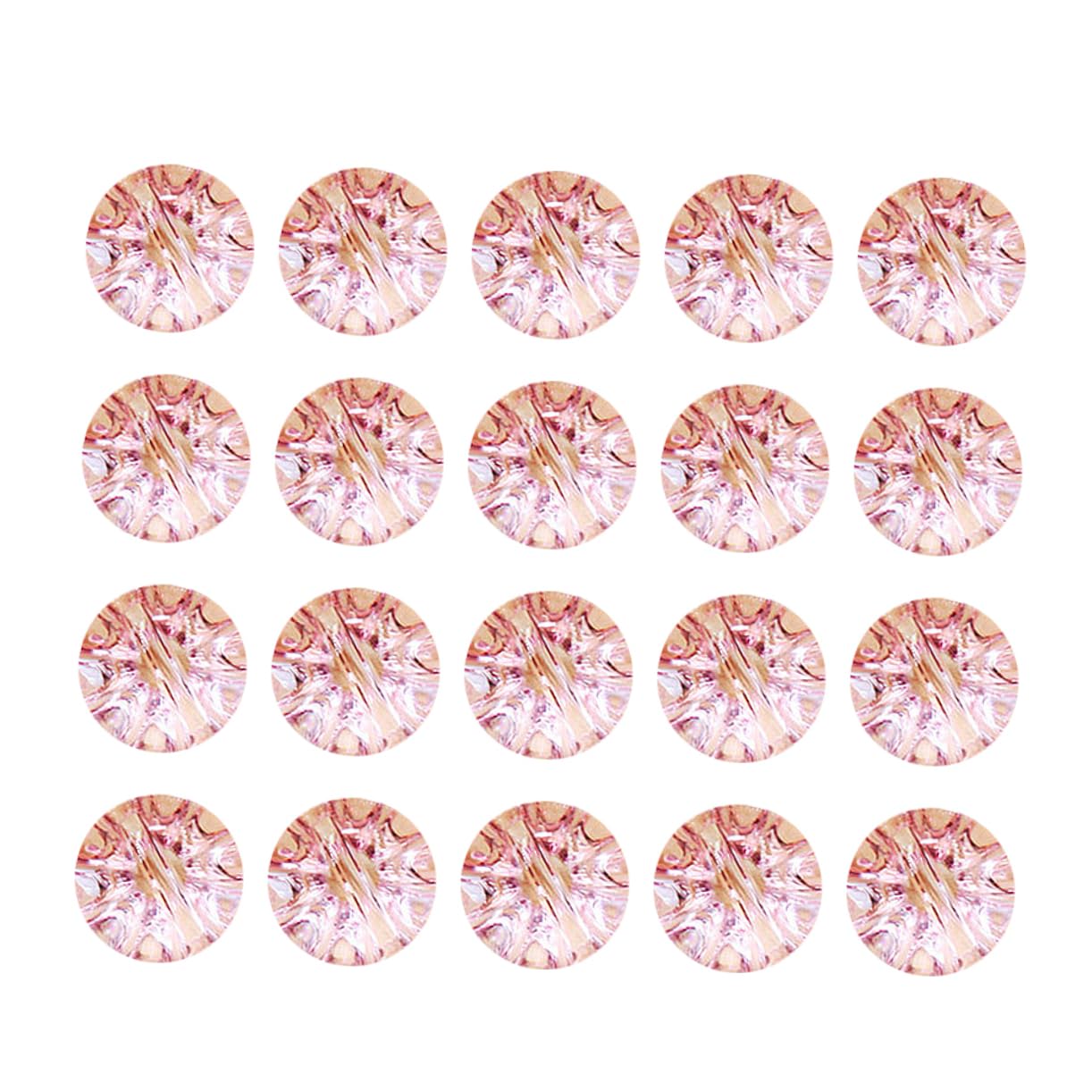 CIMAXIC 50Pcs Pink Clear Crystal Buttons for Clothes Adorable Coat Fasteners DIY Sewing Buttons for Sweaters and Cardigans Decorative Shirt Button Accessories for Men Women
