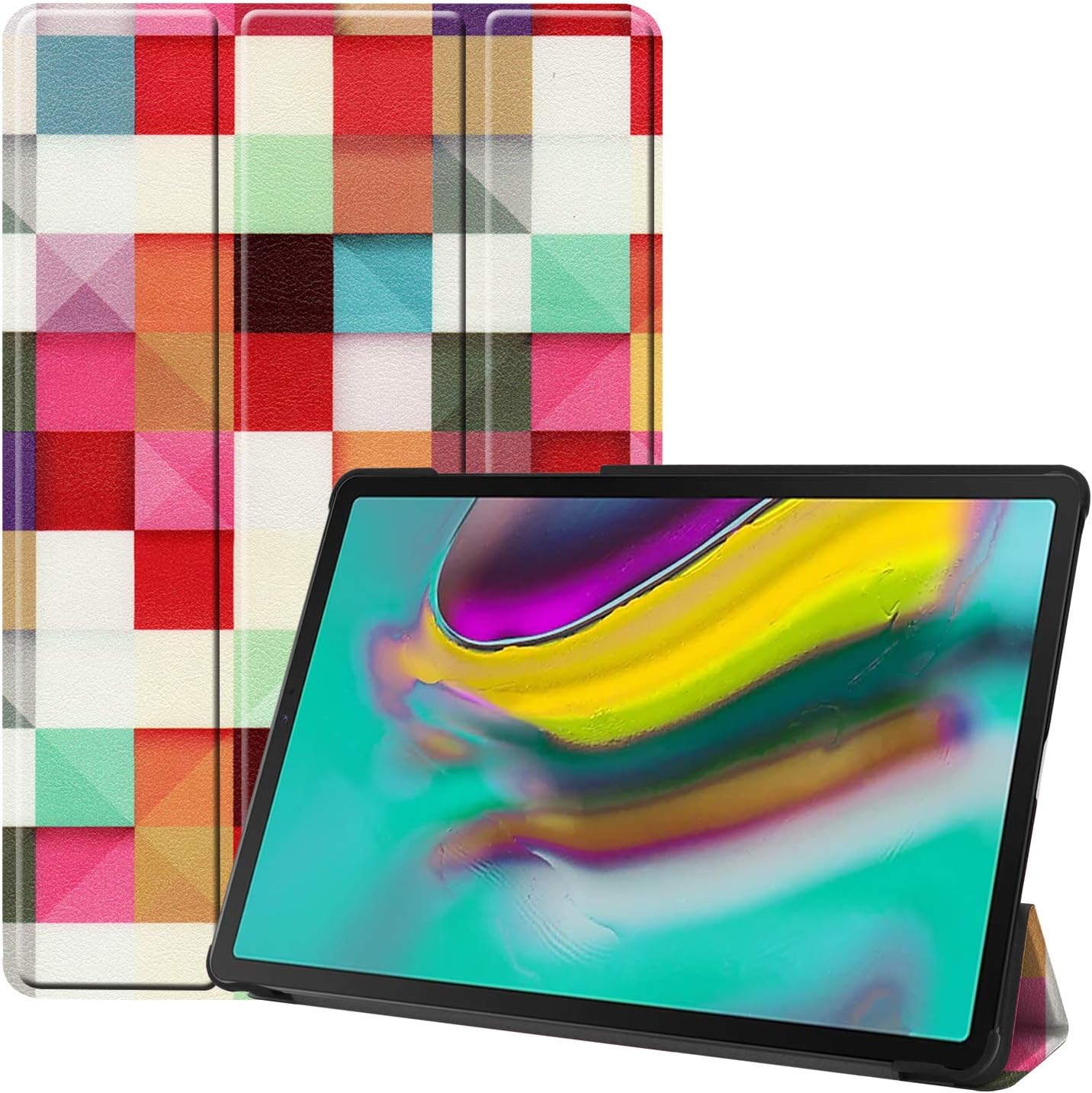 Fmway Case for Samsung Tab S5e, Smart Leather Cover with Stand Function Auto Wake/Sleep for Samsung Galaxy Tab S5e T720 T725