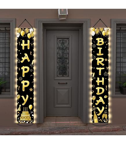 13ft Waterproof LED Happy Birthday Banner – Pre-Assembled Iridescent Letters, Battery Powered, Rainbow Party Decor For Night - View #7