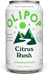 OLIPOP Prebiotic Soda, Ridge Rush, Blend of Prebiotics, Botanicals, Plant Fiber, 12 fl oz