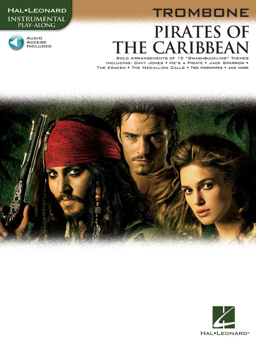 Pirates of the Caribbean: Trombone (Book/Online Audio)(Hal Leonard Instrumental Play-Along) (Includes Online Access Code)