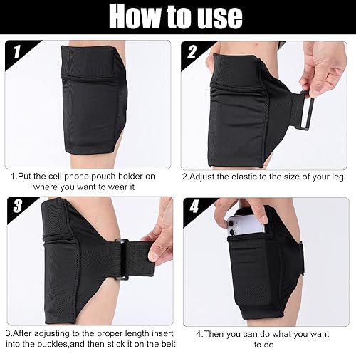 Jadive Packs Cell Phone Leg Straps Leg Phone Holder Arm
