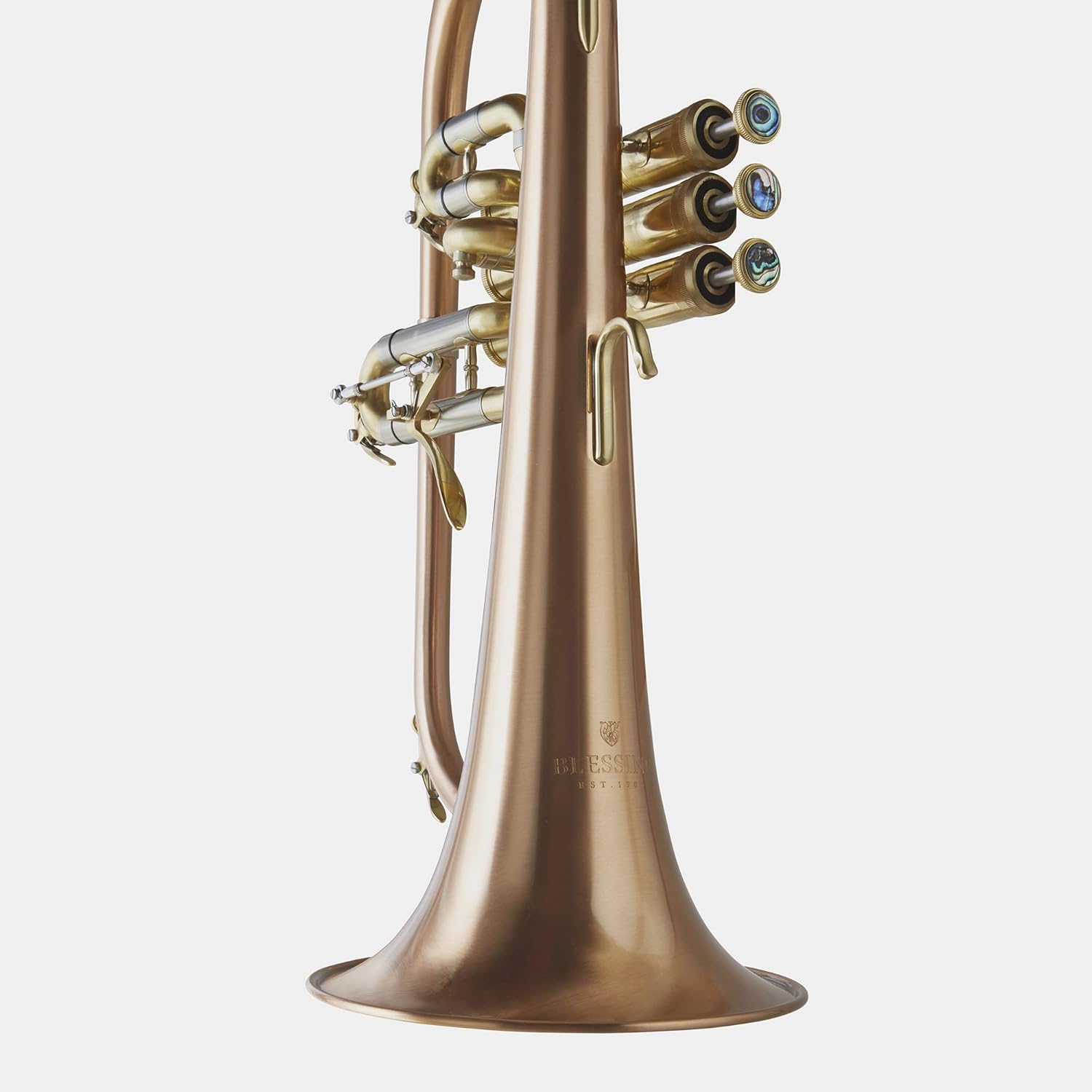 Blessing BFH-1541RT Professional Flugelhorn, Lacquered Brass with 1-Piece Red Copper Bell: Musical Instruments