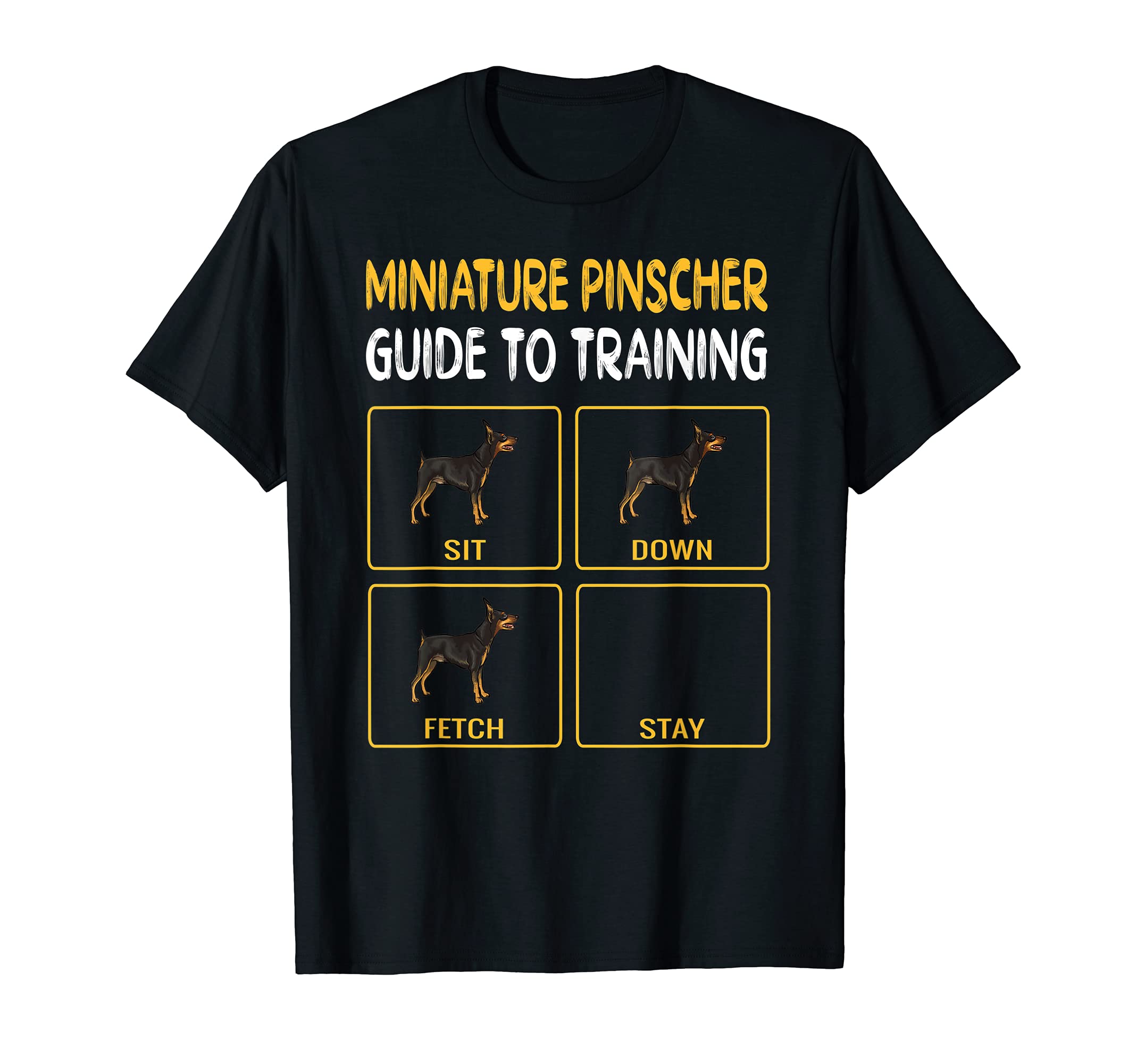 Miniature Pinscher Guide To Training Dog Obedience T-Shirt