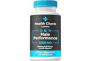 NutraRize Health Charm Pills, Official Health Charm for Men, Health Charm Male Capsules, All Natural Formula to Support Blood Flow and Energy Levels, Premium HealthCharm Pastillas (60 Capsules)