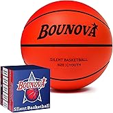BOUNOVA Silent Basketball | Real Feel Powerful Bounce | Elegant Gift Box Packaging | Durable Pro-Grade PU Foam | Indoor Basketball for Quiet Dribbling & Training