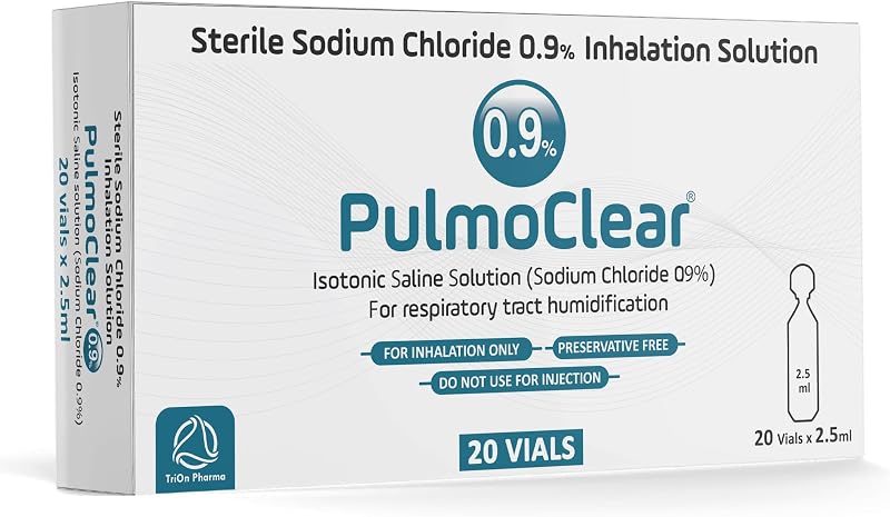 Pulmoclear Sterile Isotonic 0.9% Sodium Chloride 20x2.5ml Unit Dose