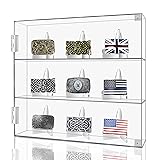 Acrylic Belt Buckle Display Case, Clear Wall Shadow