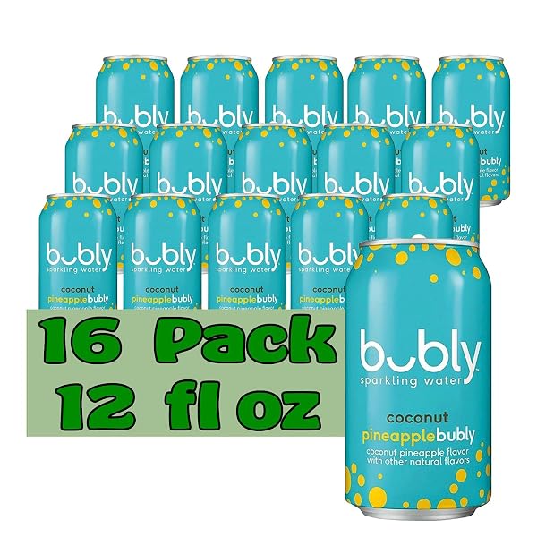 BUBLY COCONUT PINEAPPLE FLAVORED SPARKLING WATER 12 FL...