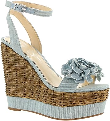 jessica simpson denim wedges