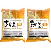 MAEDA-EN Genmai-cha with Matcha Roasted Rice and Green 200 Tea Bags Powder Japanese Origin Green Tea Leaves Individually Wrapped Teabags 18554 2pk