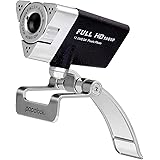 Webcam 1080P FHD, PAPALOOK PA187 Full HD Web Cam with Buit-in Microphone, PC Camera for Skype, MSN, Yahoo, AOL Instant Messenger, Windows Live Messenger, Facetime, PC Camera Compatible with Windows XP / 7 / 8 / 10