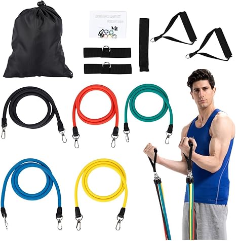 OUTAD Bandas Elásticas de Fitness Bandas Tubulares de Resistencia ...