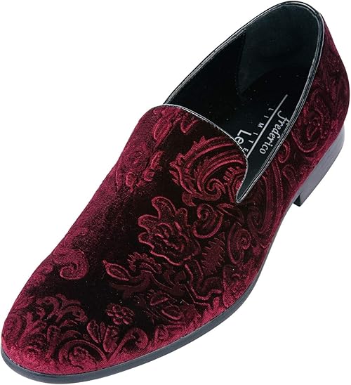 red velvet dress shoes