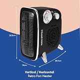 Russell Hobbs 1800W Vertical/Horizontal Retro Fan Heater RHRETHFH1001B view 2